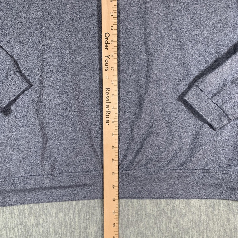 Stitch Sweater Mens XL Blue Heather Quarter Zip Golf Pullover Performance - Picture 9 of 12